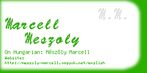 marcell meszoly business card