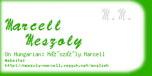 marcell meszoly business card